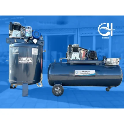 کمپرسور باد 650 لیتری ایتالیا - خوابیده و ایستاده