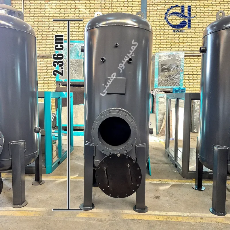 مخزن هوای فشرده 1000 لیتری با استاندارد ساخت ASME