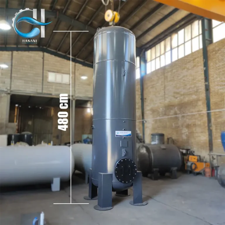 مخزن هوای فشرده 5000 لیتری - ایستاده