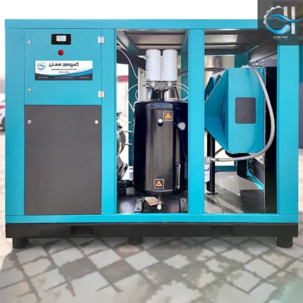 کمپرسور اسکرو 75 کیلووات دورثابت با اینورتر- نمای جلو