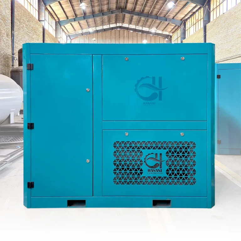 کمپرسور اسکرو- مدل 37 کیلووات - کوپل مستقیم و دور متغیر - نمای پشتی