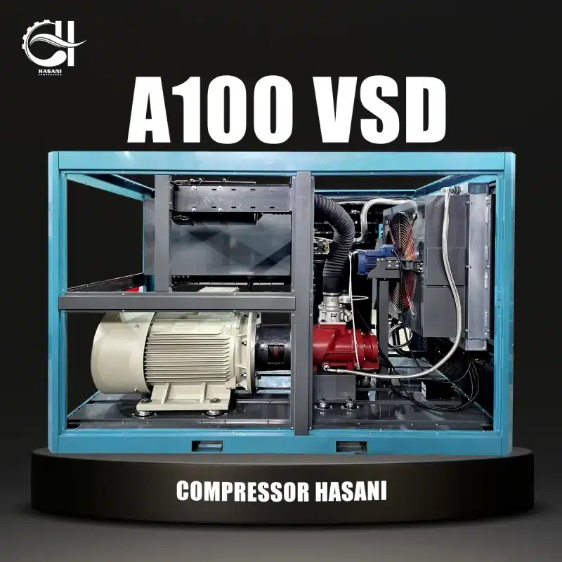 کمپرسور اسکرو صنعتی A100VSD-کوپل مستقیم و اینورتر