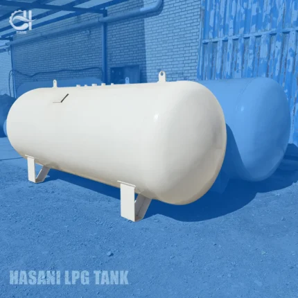 مخزن گاز استاندارد 6000 لیتری - 3 تن -1500 گالن نمای کناری