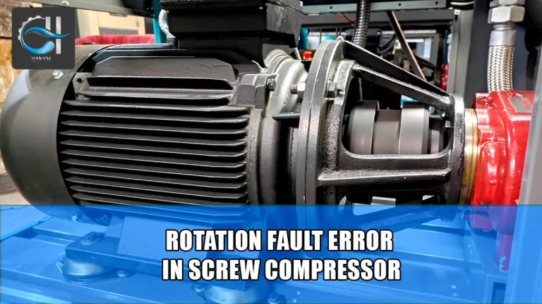 خطای روتیشن فالت (Rotation Fault) در کمپرسور اسکرو + رفع خطا | کمپرسور حسنی