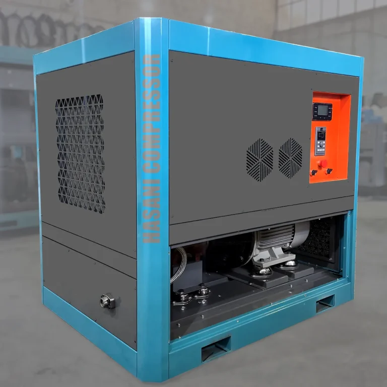 کمپرسور اسکرو دور متغیر 15 کیلووات مدل A20VSD نمای کناری 2