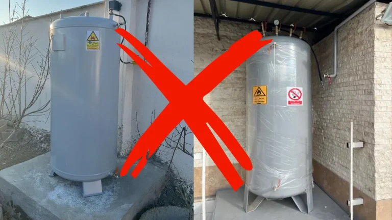 خطرات مخزن گاز ویلا غیر استاندارد بنر اصلی